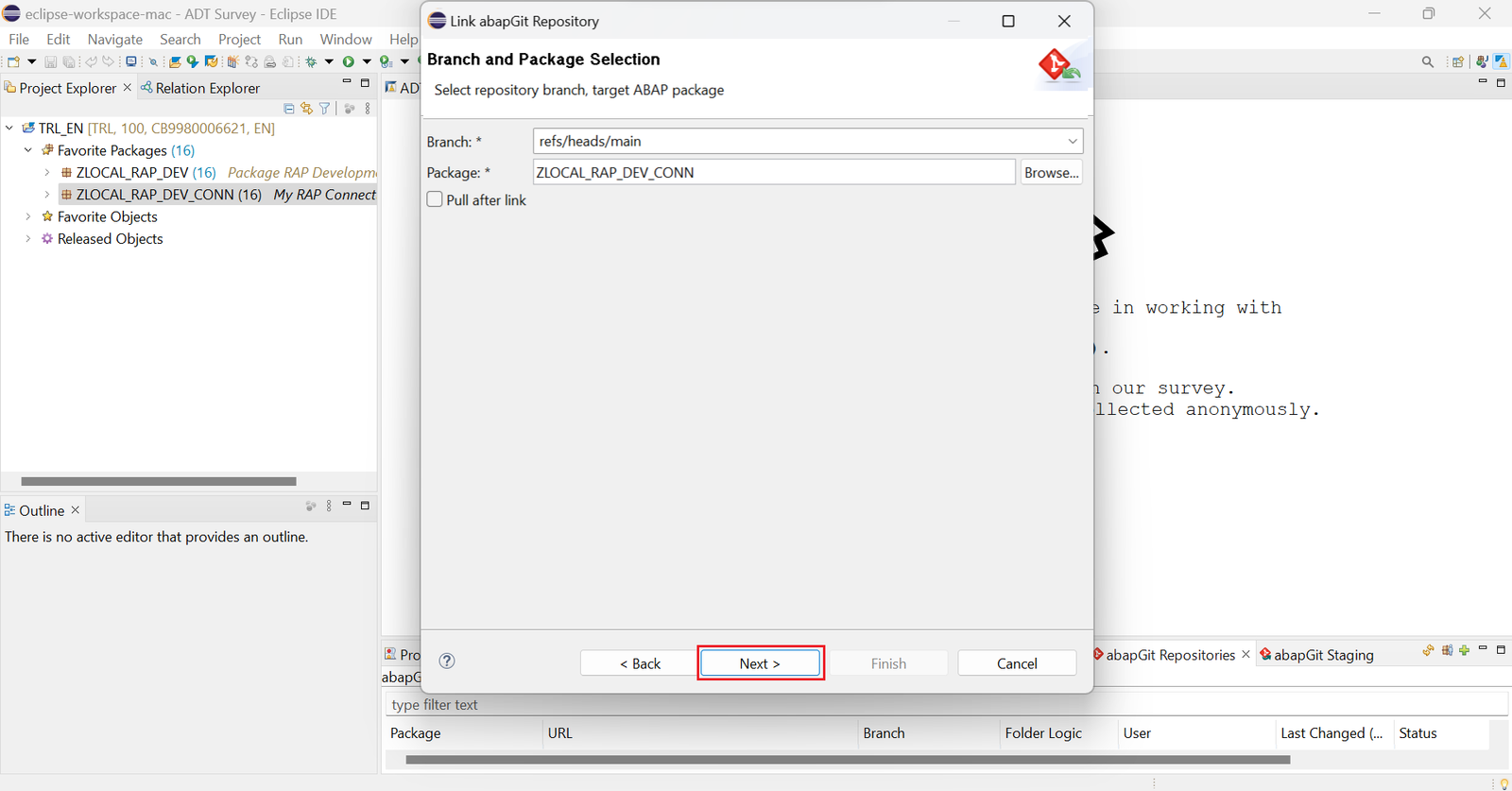 Using ABAPGit on ABAP Cloud environment – AC Digital