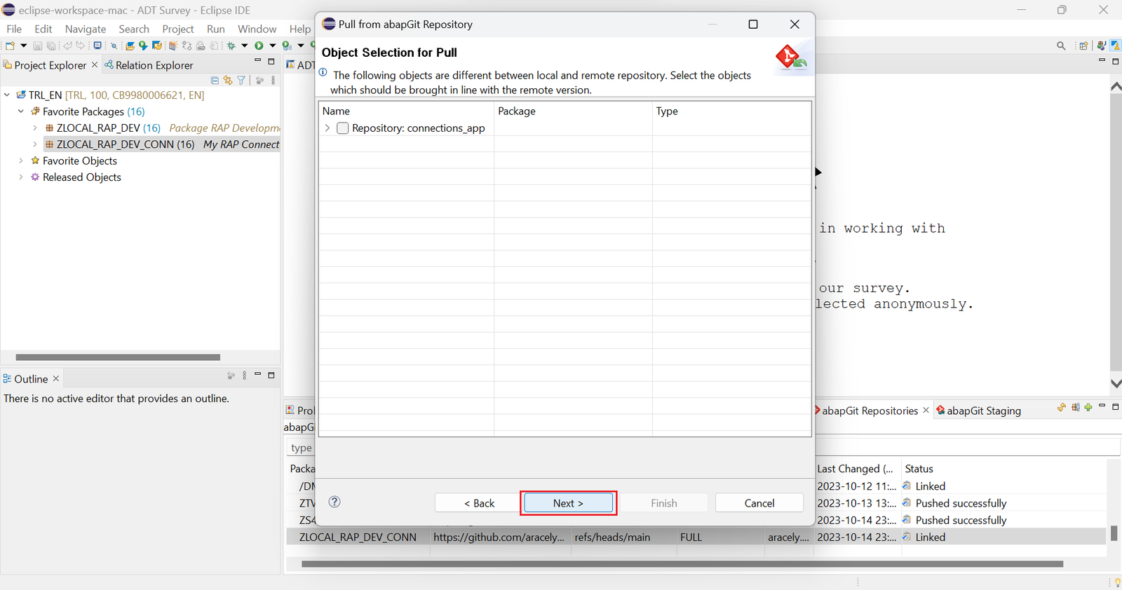Using ABAPGit on ABAP Cloud environment – AC Digital